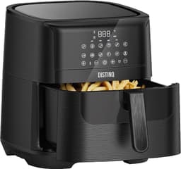 Heteluchtfriteuse XXL - Airfryer grote inhoud - Gezond Koken - 12 Bereidingsprogramma's - 65 Liter - Zwart — thumbnail 1