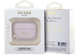 Guess AirPods hoesje voor Airpods Pro & Pro 2 - Metallic Script - Paars — thumbnail 2