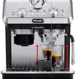 De’Longhi La Specialista Arte - pistonmachine met MyLatte Art-stoompijpje en Active Temperature Control - Metaal/Zwart - EC9155.MB — thumbnail 5