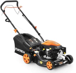 FUXTEC FX-RM4346 Benzine Grasmaaier – 3-in-1 – 43 cm – Zelfrijdend met Achterwielaandrijving – Mulchfunctie & 40L Opvangbak – Big Wheels — thumbnail 1