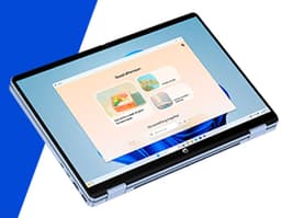 HP OmniBook 5 Flip 2-in-1 Laptop 14-fp0115nb Intel Core 5 120U 35,6 cm (14") Touchscreen 2K 16 GB LPDDR5-SDRAM 512 GB SSD Wi-Fi 6 (802.11ax) Windows 11 Home Blauw — thumbnail 3