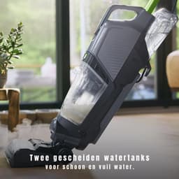 Nexvo® Steelstofzuiger met snoer - Steelstofzuiger - Stofzuiger - Grijs/Groen - ‎25cm x 27cm x 112cm — thumbnail 2