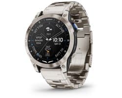 Garmin - 010-02582-51 - D2™ Mach 1 - Smartwatch met geventileerde titanium band en extra zwarte siliconen band