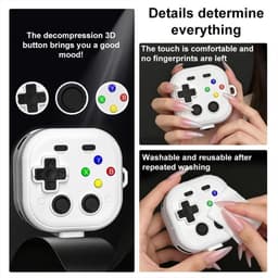 XDcase - hoesje geschikt voor Samsung Galaxy Buds4 / 4 pro soft case cover - zwart - TPU hoesje Beschermhoes - Samsung Galaxy Buds 4 / 4 Pro Cover - Buds4 hoesje - Retro Game Console Design — thumbnail 3