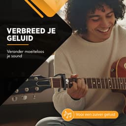 Finesse Universele Capo met Plectrums - Plectrumhouder - Gitaar - Akoestisch - Elektrische - Ukelele - Zwart — thumbnail 2