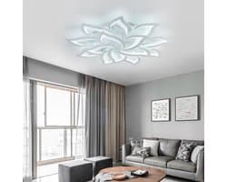 Dimbare LED Plafondlamp in Bloemvorm met Afstandsbediening - Warm tot Koud Licht