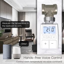 Slimme Radiatorthermostaat Set met Hub - Draadloze Verwarmingsthermostaat voor Alexa & Google Home — thumbnail 3