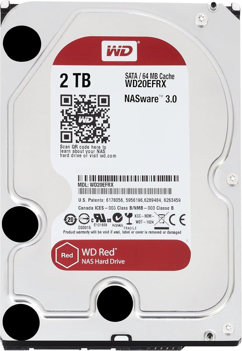 Interne Harde Schijf 2TB 3.5 inch SATA III voor NAS Systemen — afbeelding 1