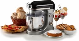 Ariete 1589/02 Moderna Keukenmixer - 1600 Watt - RVS - 11 snelheden - 5.5 liter - incl 3 accessoires - zwart — thumbnail 4