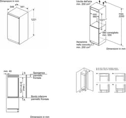 BOSCH KIL42NSE0 - Inbouw Koelkast met vriesvak - Nishoogte 122.5 cm — thumbnail 3