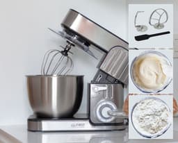 TZS First Austria Keukenmachine - Mixer - 5 Liter - 1300W - Zilver — thumbnail 3
