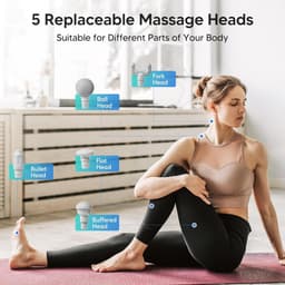 Massage Pistool Krachtig voor Diepe Weefsels met Koffer - Snelheden Percussiemassage Draagbaar Elektrisch Handmassageapparaat voor Pijnverlichting - Geschenken voor Mannen — thumbnail 2