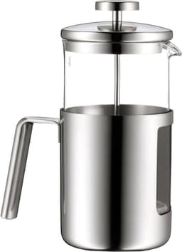 Kult Coffeepress 1l French Press koffiemaker - 6 kopjes - glas en Cromargan roestvrij staal - vaatwasmachinebestendig stainless steel press — thumbnail 1