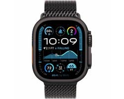 Apple Watch Ultra 2 GPS + Cellular 49mm Black Titanium Case with Black Titanium Milanese Loop - L