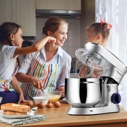 Eten Verwerking Kneedmachine - 1500 W - Verminderde Geluid - 10 Snelheden - 8,5 L RVS Kom — thumbnail 4
