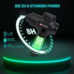 Massagepistool met Warmtekop en Verwisselbare Accu - 7 Massagekoppen en USB-Oplaadfunctie — thumbnail 2