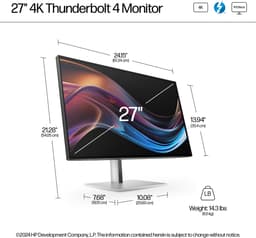 HP Series 7 Pro Serie 7 Pro 27 inch 4K Thunderbolt 4 monitor - 727pk — thumbnail 2