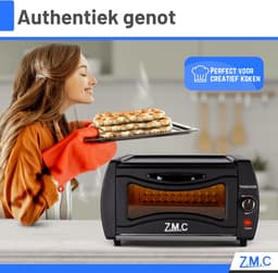 ZMC Mini Tandoor 2100W 22L - Minibakoven voor lahmacun, pizza, naan en brood. Inclusief bakplaat en grillrooster. Compact, krachtig, snelle opwarming, ideaal voor authentieke gerechten. — thumbnail 5