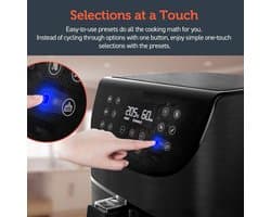Digitaal Touchscreen Airfryer 5.8QT met 11 Voorgeprogrammeerde Instellingen