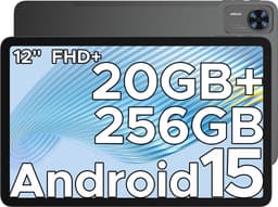 DOOGEE T36 -Android 15 -tablet -32 ​​GB RAM + 256 GB ROM-8800 mAh -4G LTE- Octa Core-12 inch 90 Hz-BT 5.0 -13 MP camera - FaceID - dubbele speakers-Zwart — thumbnail 1
