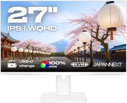 JAPANNEXT Monitor Wit 27" IPS WQHD (2560x1440) | JN-i27QR-C65W-HSP-W — thumbnail 1