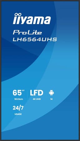 Monitor Iiyama LH6564UHS-B1AG 65" 4K Ultra HD — thumbnail 5
