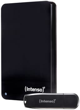 Draagbare 2,5-inch harde schijf - HDD 3,2 + USB - INTENSO - 2 TB + 64 GB — thumbnail 1