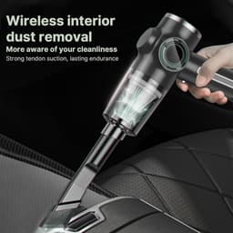 Krachtige mini-autostofzuiger, groot batterijdisplay, draadloze handstofzuiger voor grondige reiniging — thumbnail 5