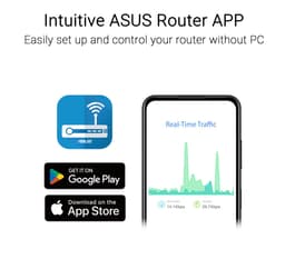 ASUS RT-AX52 Pro AX3000 draadloze router gigabit Ethernet dual-band (2,4 GHz / 5 GHz) zwart — thumbnail 4