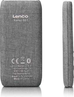 Lenco Xemio-861GY - MP3-speler met Bluetooth® en 8 GB micro SD - Grijs — thumbnail 4