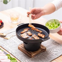 Tafelbarbecue voor Binnen en Buiten - Rookvrij en Draagbaar - Mini BBQ Grill voor Familie en Camping — thumbnail 3