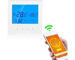 Programmeerbare Wifi Thermostaat met LCD Display - Draadloze Digitale Tijdprogramma Keuze
