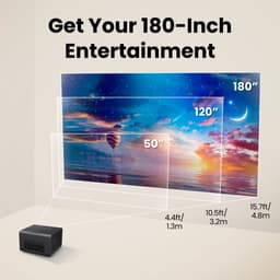 BenQ GP520 4K HDR 2600 ANSI Lumen LED Projector voor de woonkamer - Beamer voor thuisentertainment met Google TV, Auto Cinema Mode, MEMC, Rec.709, HDR10+, HDMI 2.1, USB-A, USB-C, Wifi6, Bluetooth5.2, eARC, Dolby, 7.1-kanaals — thumbnail 5