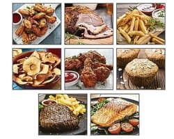 Heteluchtfriteuse 4,5L - 1400W met 8 Kookprogramma's voor Gezonde Bereidingen