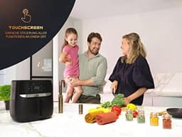 Airfryer XXL 5,7L - Heteluchtfriteuse met Gratis Receptenboek en Handmatige en Automatische Functies — thumbnail 5