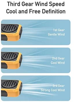 Draagbare Tailleclip Ventilator - USB Oplaadbaar, Mini Halsventilator voor T-shirts en Jassen — thumbnail 1