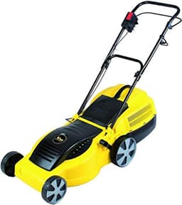 Elektrische Grasmaaier - Duwmaaier Tuin - Gazon Onderhoud - Krachtige Motor - 40 cm Snijdiameter - Geel — thumbnail 2