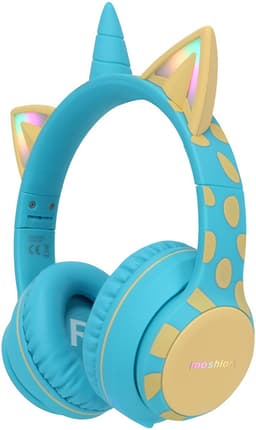 imoshion Kinder Koptelefoon Unicorn - Bluetooth en Decibelbegrenzer - Draadloze Koptelefoon Kinderen — thumbnail 1