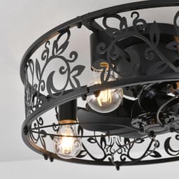 Equivera Plafonniere met Ventilator - Plafondventilator - Plafondventilator Afstandsbediening - Plafondventilator Slaapkamer - Plafond Ventilator met Verlichting - Plafondlamp - Plafonniere - Ideaal voor in uw slaapkamer! — thumbnail 3