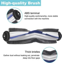 Geschikt voor Hoofdborstel Zijborstel Filter Kit voor Tefal Explorer 60 Serie voor Rowenta ZR740003 ZR740005 Robotstofzuiger Vervangende Onderdelen Rolborstel Randborstel HEPA Filter Bevestiging Accessoires Kit-Stofzuigeraccessoires — thumbnail 2