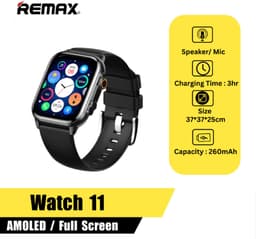 Remax WATCH11 - SmartWatch - Chitrun AMOLED Display - Zwart — thumbnail 3