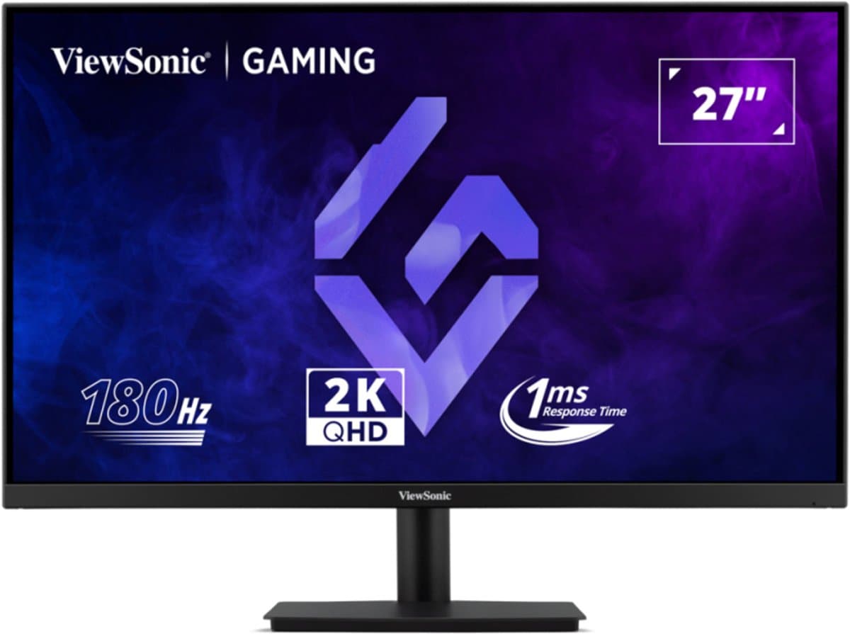 ViewSonic VX27G1-2K - 27" - 2560 x 1440 Full HD (Quad HD) @ 180 Hz - IPS - 300 cdm² - 1000:1 - HDR10 - 1 ms - 2xHDMI, DisplayPort — afbeelding 1