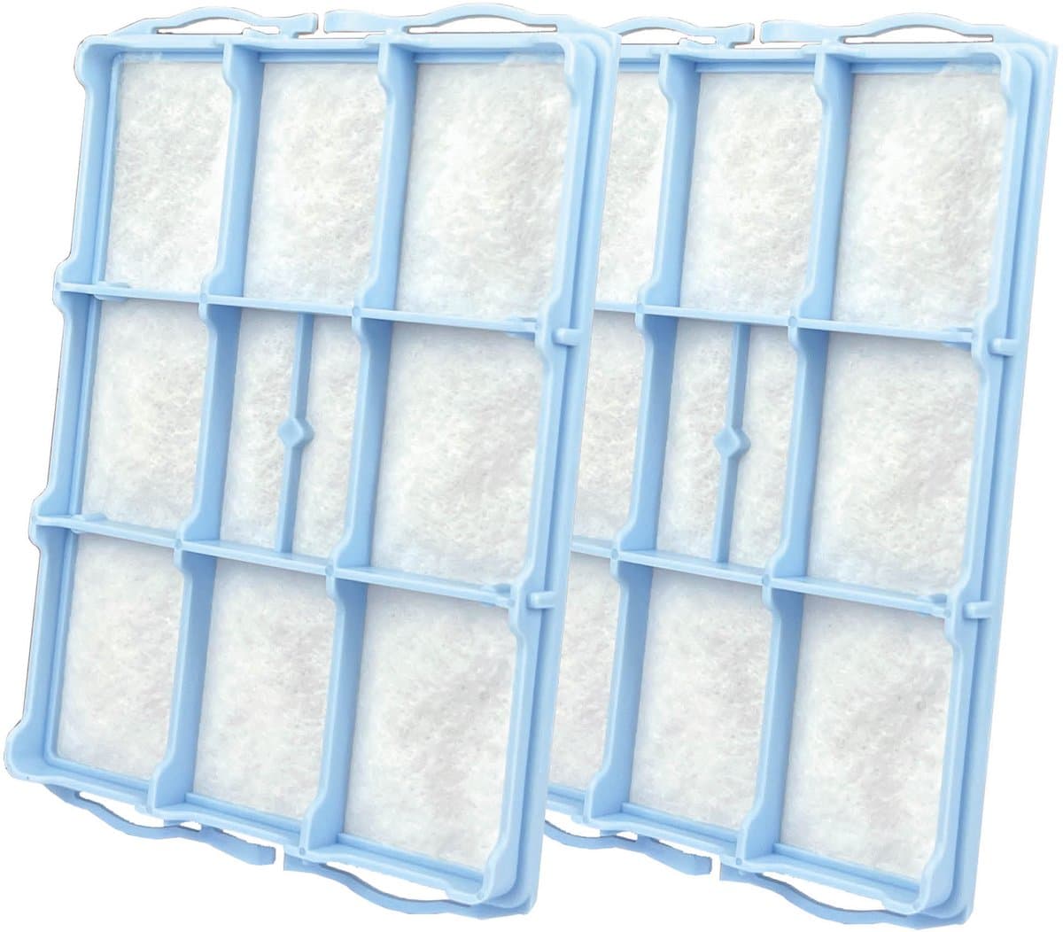 Multaparts® motor filter geschikt voor Bosch / Siemens - set van 2 stuks- | Filter in kunststof frame voor achter de stofzak | Afmetingen 15,4 x 10,7 x 1,5 cm | Alternatief voor 00608784 (608784), 00578863 (578863) en VZ01MSF — afbeelding 1