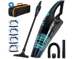 Innovixpro® Kruimeldief – Kruimeldief met steel – Nat&Droog – Handstofzuiger – 17000Pa ! – ExtremeZuigkracht – Kruimeldief snoerloos – Kruimelzuiger – Jouw ultieme schoonmaakpartner – Incl 4 filters – Autostofzuiger – Nat&droog – InclusiefReistas