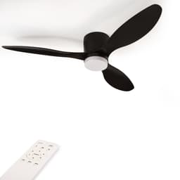 Plafondventilator met Verlichting - ø 132 cm - Zwart - Extra Stil: <30 dB - Dimfunctie - Plafondlamp met Ventilator — thumbnail 1