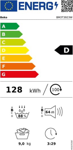 Beko BM3T3923W - Warmtepompdroger - 9kg — thumbnail 2