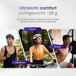 Auralis Pulse Open-Ear Oordopjes met Microfoon - Air Conduction Headphone met nekband voor Sport, Hardlopen & Fitness – Draadloze Oortjes - Koptelefoon met oorhaakje - Zwart — thumbnail 4