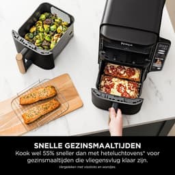 RFWR® Dubbele Lades Airfryer XL met 9,5L Inhoud - Ruimtebesparend Ontwerp voor 8 Porties — thumbnail 5