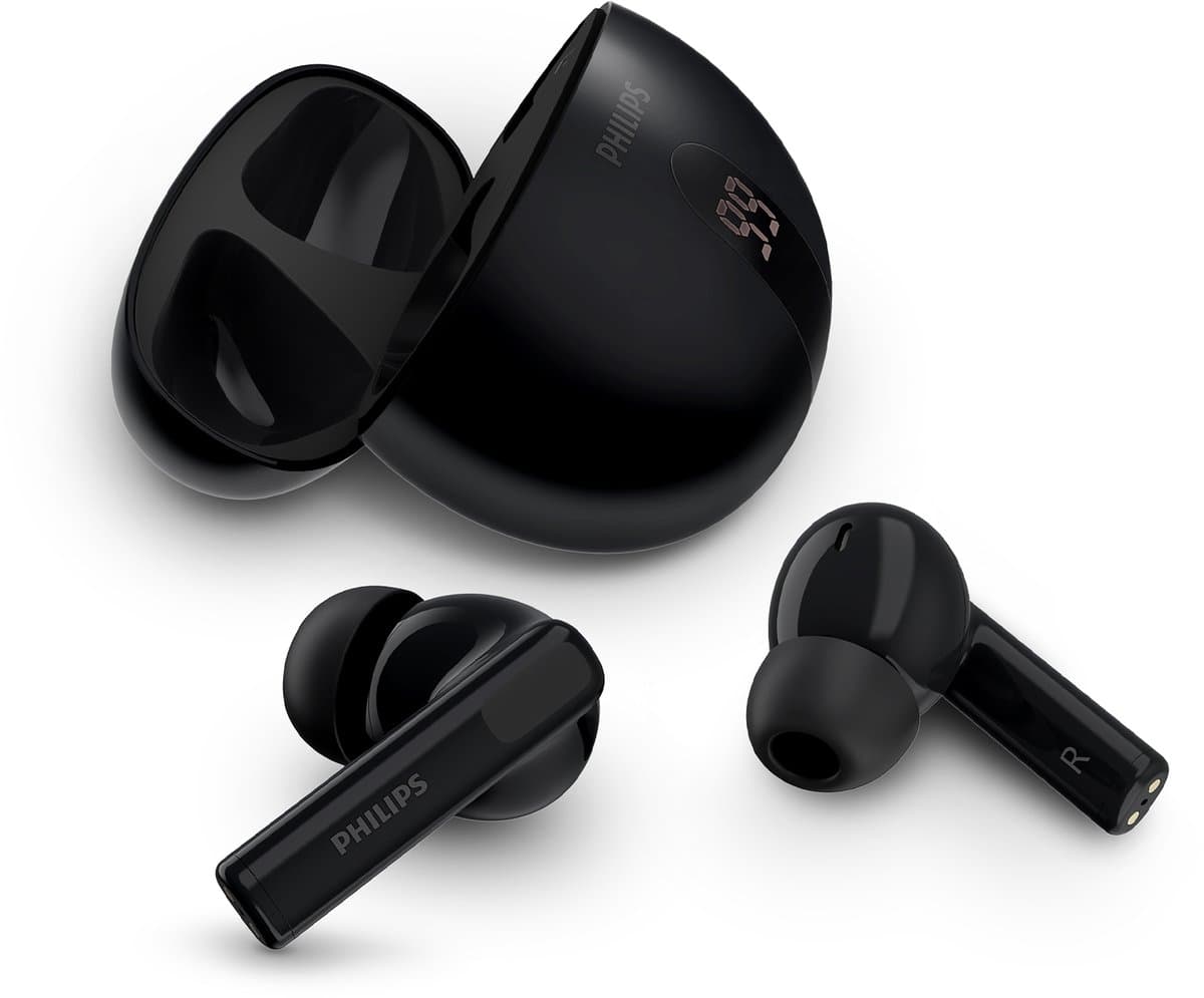 Philips TAT2520BK/00 hoofdtelefoon/headset Draadloos In-ear Oproepen/muziek Bluetooth Zwart — afbeelding 1
