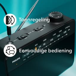 PHILIPS TAR2509 FM/MW draagbare radio — thumbnail 5